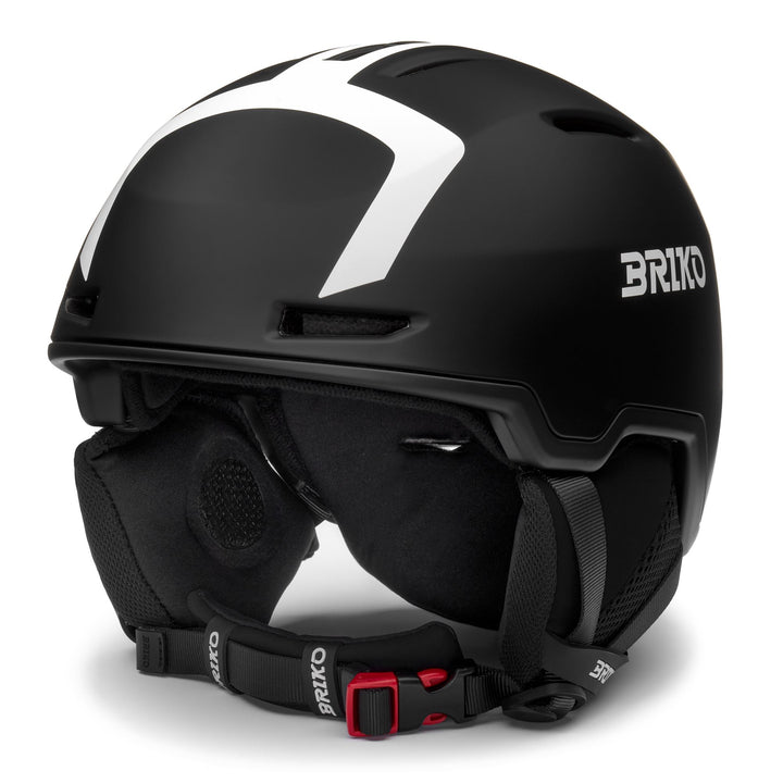 Unisex Black and White Ski Helmet with Adjustable Ventilation 1