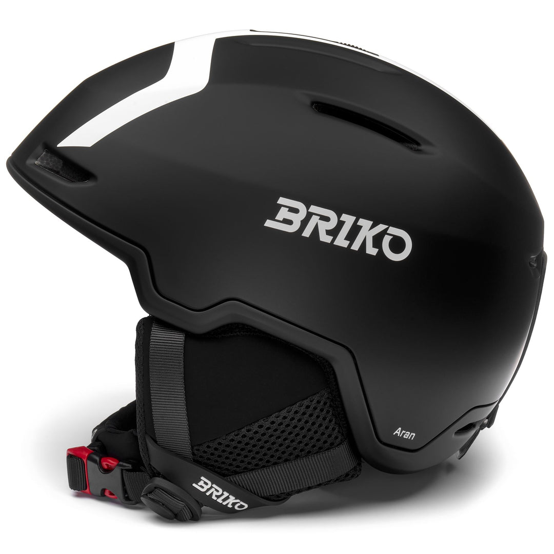 Unisex Black and White Ski Helmet with Adjustable Ventilation main