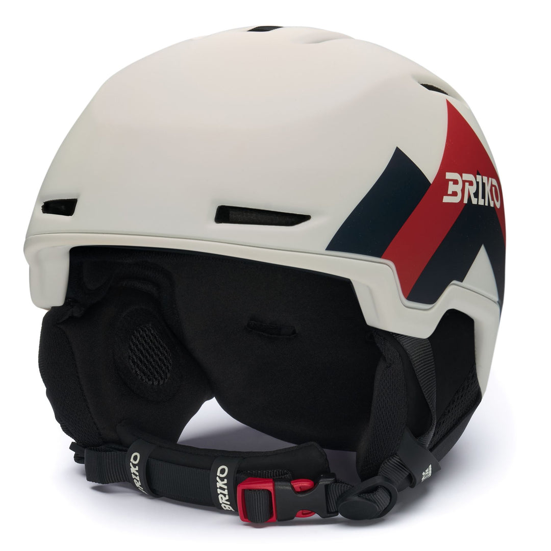 Unisex Beige and Blue Ski Helmet with Adjustable Ventilation main