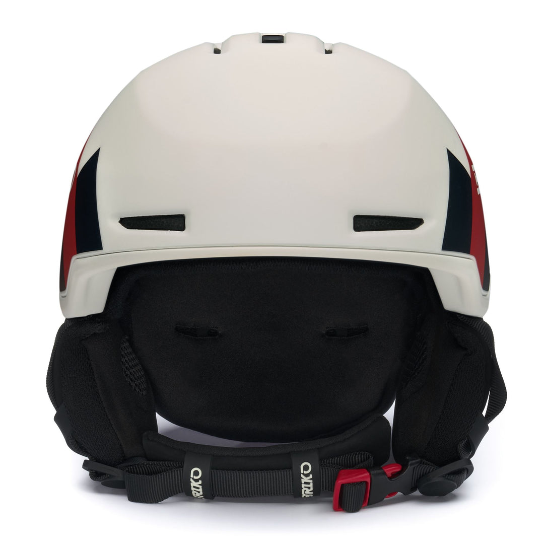 Beige and Blue Unisex Ski Helmet for All-Mountain Use main