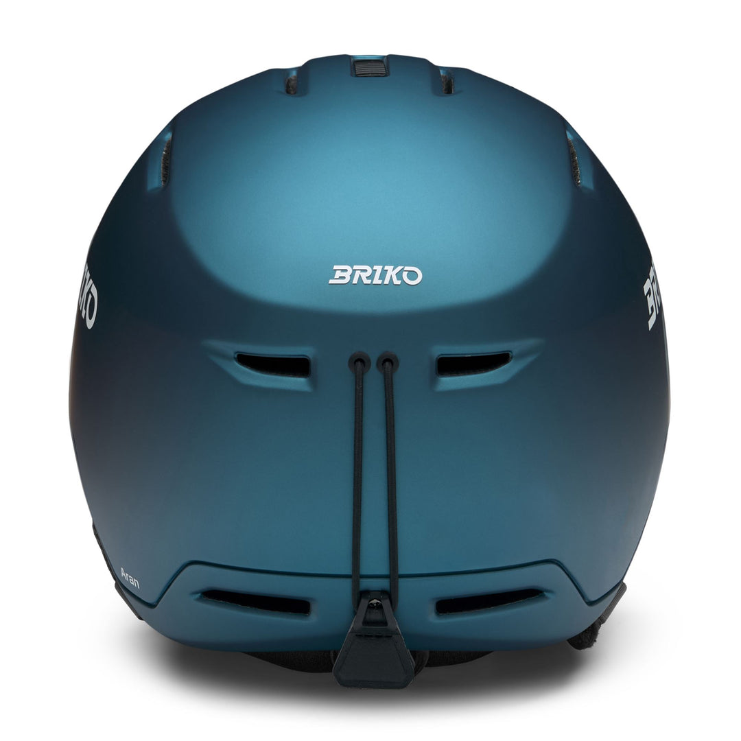Unisex Blue and White Ski Helmet with Adjustable Ventilation main