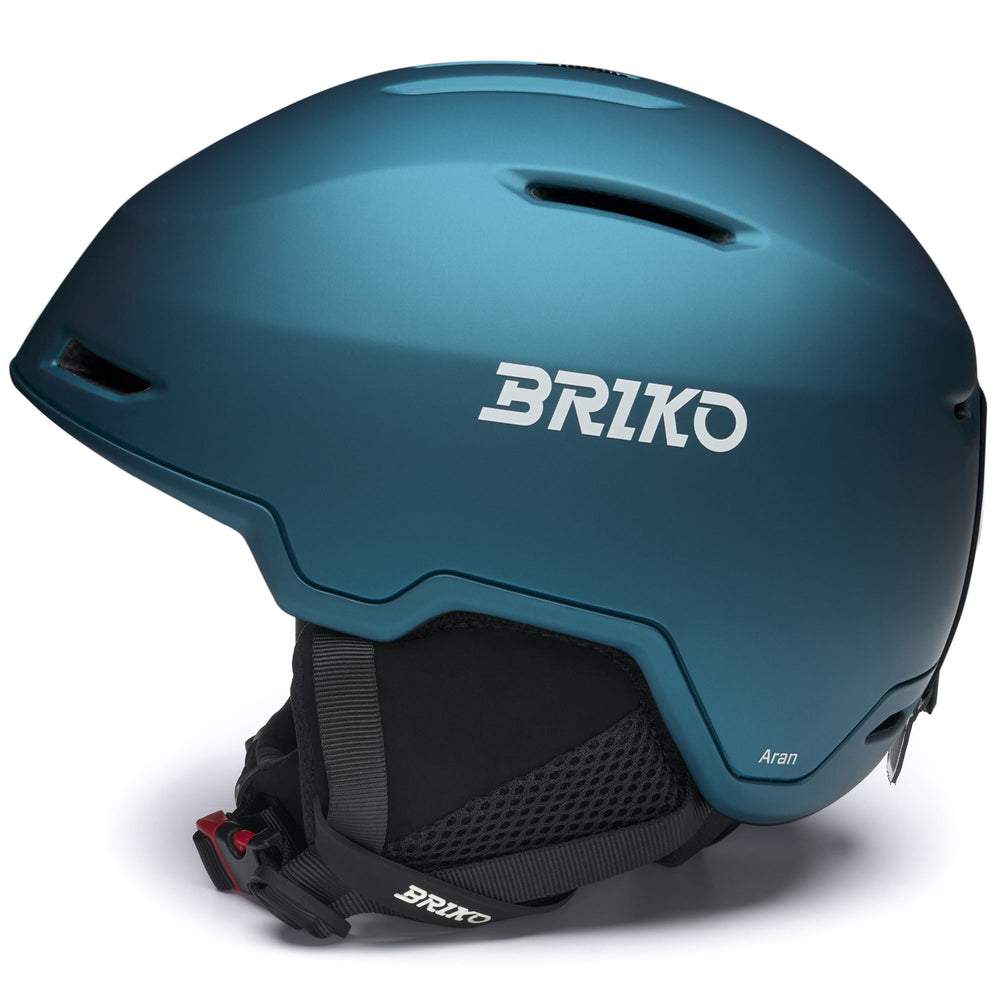 Unisex Blue and White Ski Helmet with Adjustable Ventilation 02