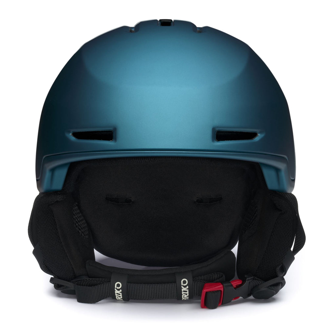 Unisex Blue and White Ski Helmet with Adjustable Ventilation main
