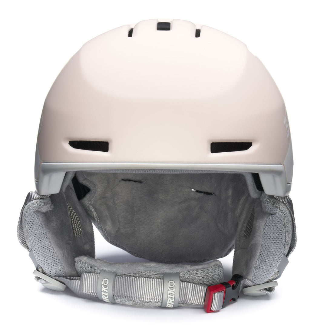 Woman Orange and Pink Ski Helmet with Adjustable Ventilation main