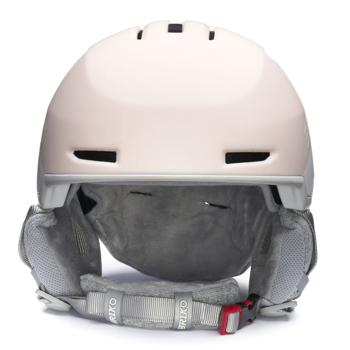 Woman Orange and Pink Ski Helmet with Adjustable Ventilation 3