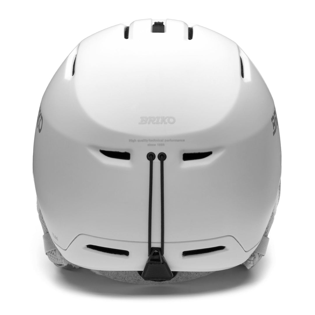 Casque de ski gris et blanc pour femme avec ventilation réglable main