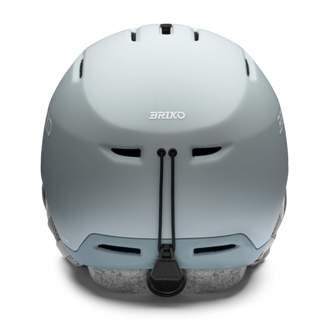 Woman Grey and White Ski Helmet for All-Mountain Use main