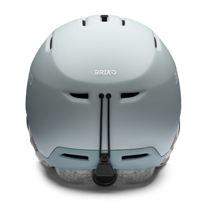 Woman Grey and White Ski Helmet for All-Mountain Use 4
