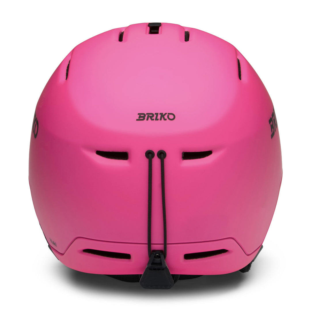 Casque de ski rose et noir pour femme, adapté à une utilisation tout-terrain main