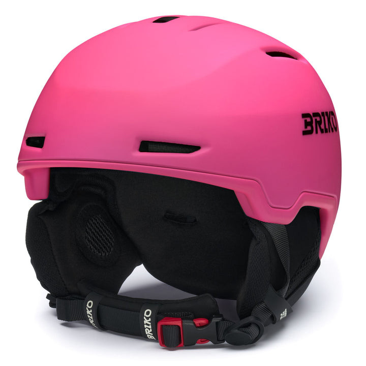 Casque de ski rose et noir pour femme, adapté à une utilisation tout-terrain 1