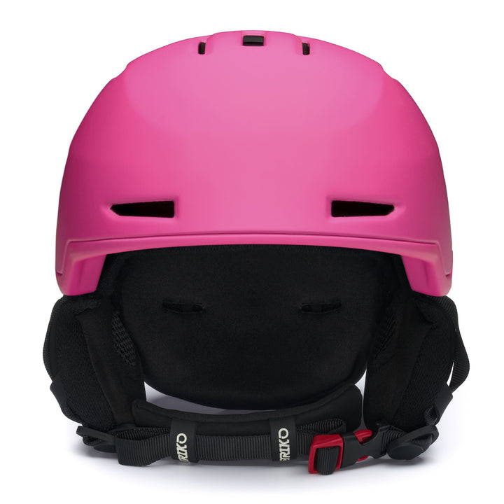 Casque de ski rose et noir pour femme, adapté à une utilisation tout-terrain 3