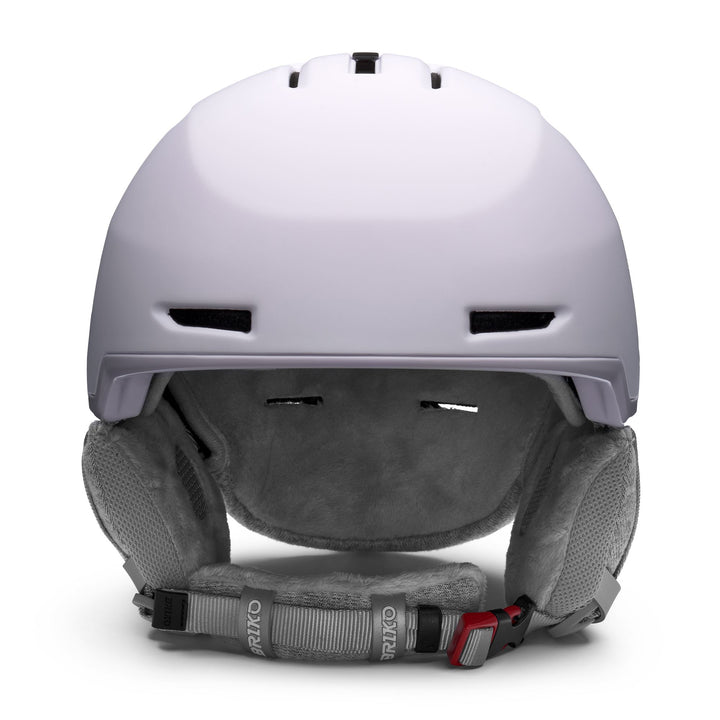 Woman Violet and Pink Ski Helmet with Adjustable Ventilation 3