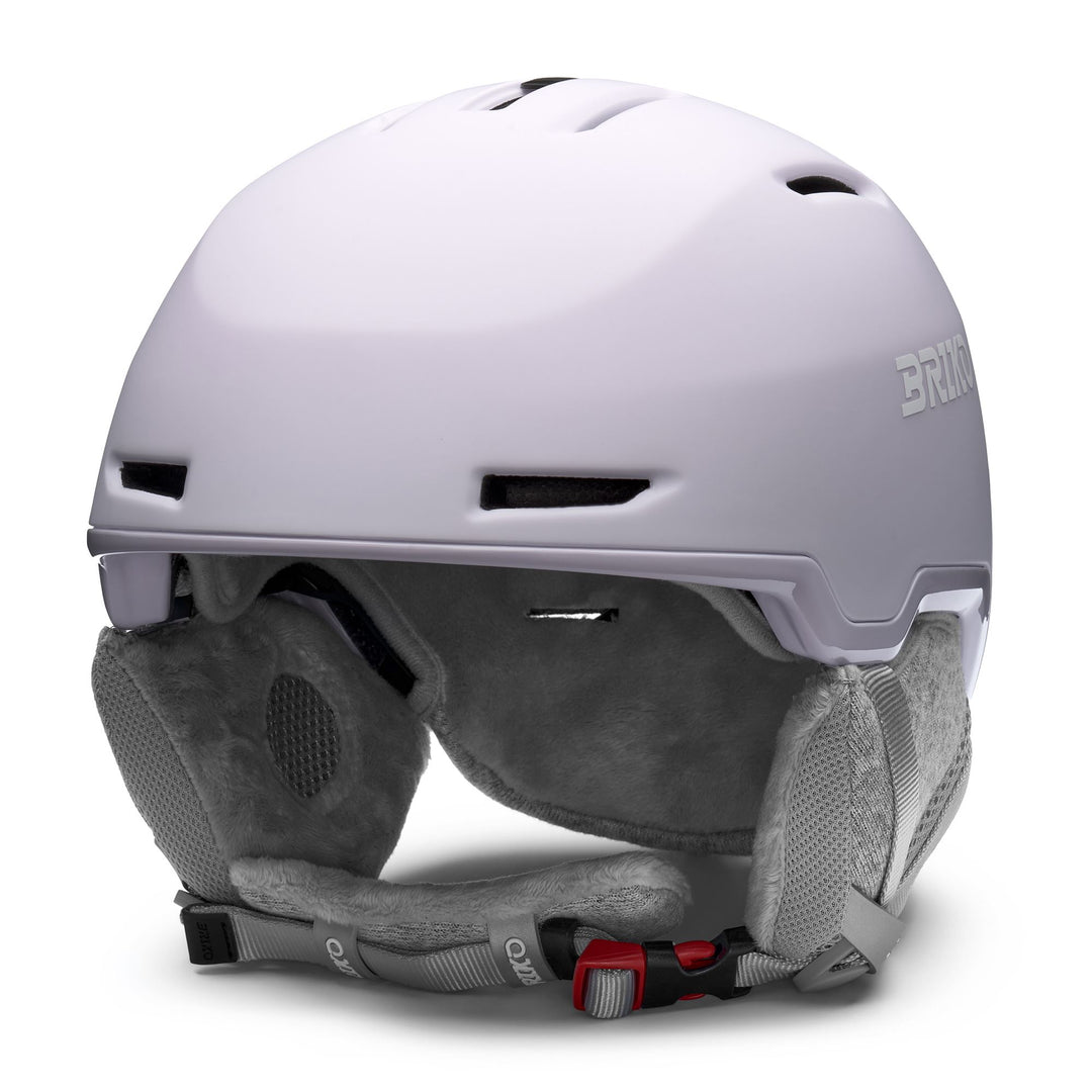 Woman Violet and Pink Ski Helmet with Adjustable Ventilation 01