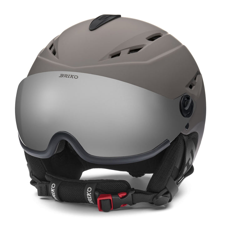 Unisex Grey and Black Ski Helmet with Ventilation and Antibacterial Treatment 1