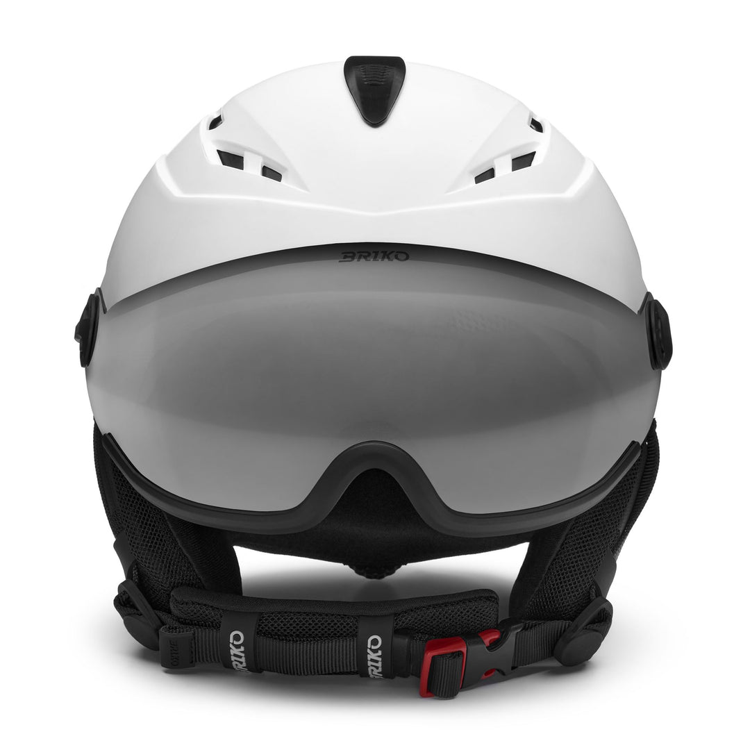 Casco da sci unisex grigio e bianco con ventilazione e trattamento antibatterico main