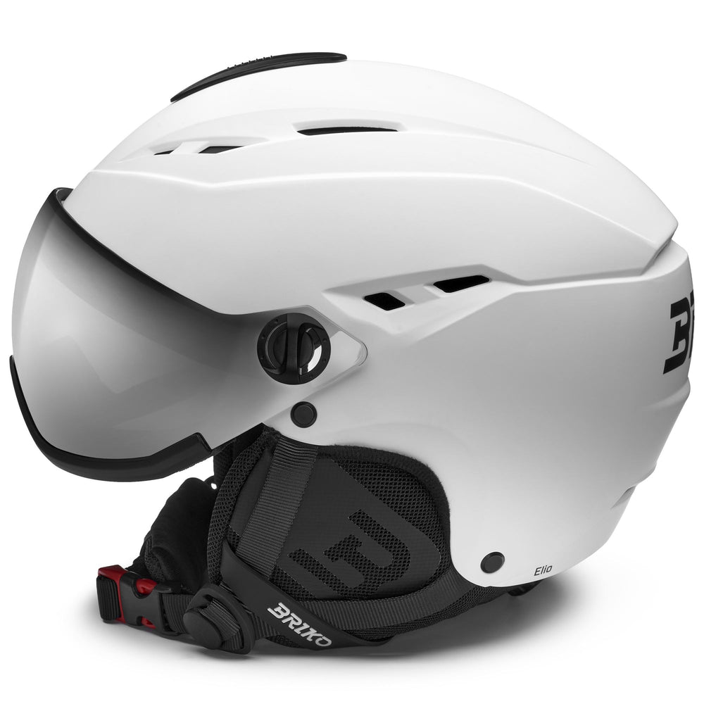 Unisex Grey and White Ski Helmet with Ventilation and Antibacterial Treatment 02