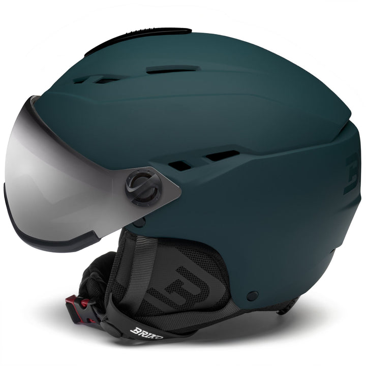 Unisex Petrol Green Ski Helmet with Ventilation and Antibacterial Treatment 2
