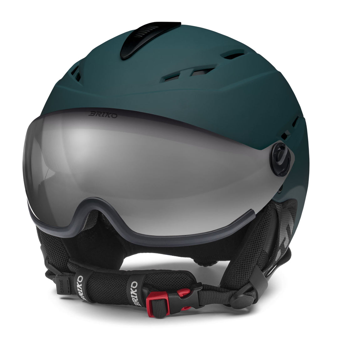 Unisex Petrol Green Ski Helmet with Ventilation and Antibacterial Treatment 01