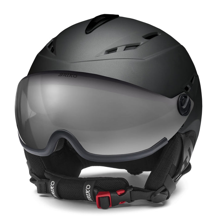Unisex Gun Metal Ski Helmet with Ventilation and Antibacterial Treatment 1