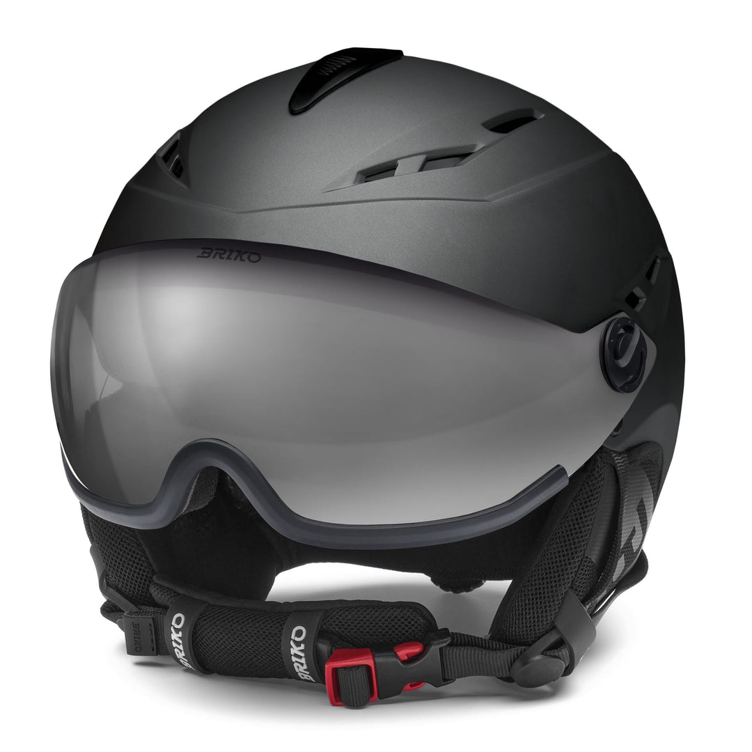 Unisex Grey Ski Helmet with Ventilation and Antibacterial Treatment main