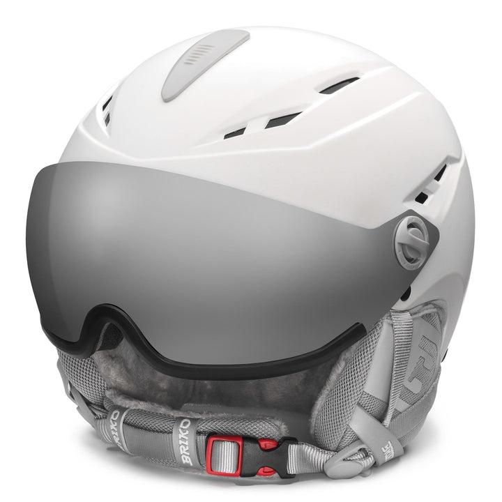 Casco da sci bianco da donna con ventilazione attiva e fodera antibatterica 1