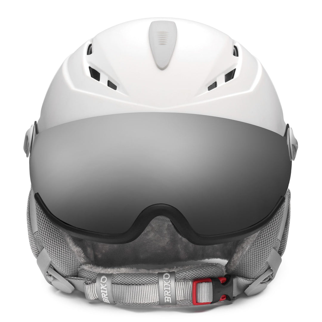 Casco da sci bianco da donna con ventilazione attiva e fodera antibatterica main