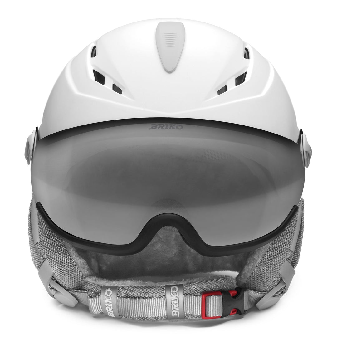 Women’s White Ski Helmet with Active Ventilation and Antibacterial Lining main