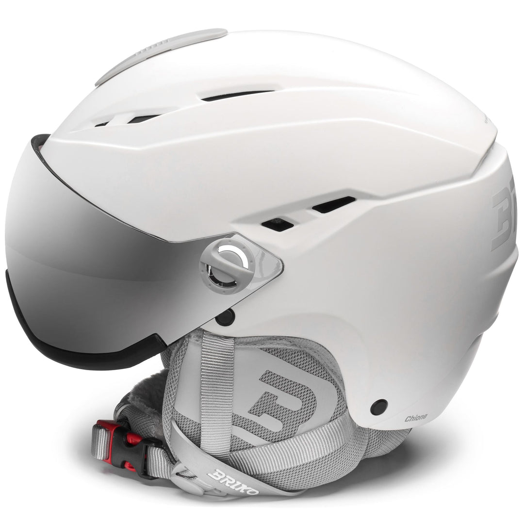 Casco da sci bianco da donna con ventilazione attiva e fodera antibatterica main