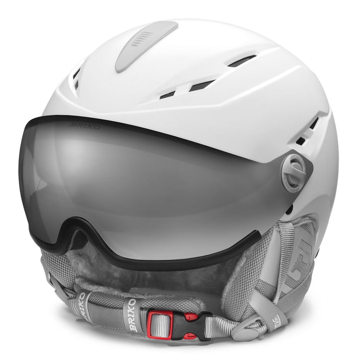 Women’s White Ski Helmet with Active Ventilation and Antibacterial Lining 1