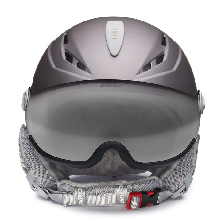 Women’s Grey Ski Helmet with Visor for Maximum Protection 3