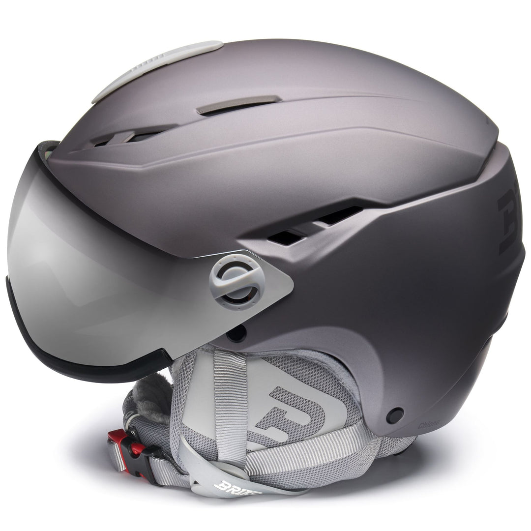 Women’s Grey Ski Helmet with Visor for Maximum Protection main