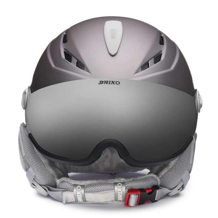 Women’s Grey Ski Helmet with Visor for Maximum Protection 3