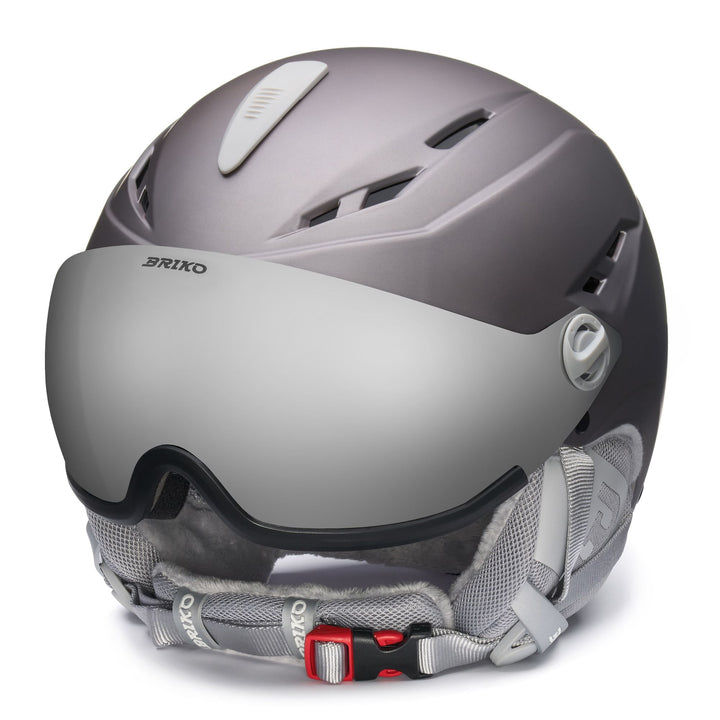 Women’s Grey Ski Helmet with Visor for Maximum Protection 1