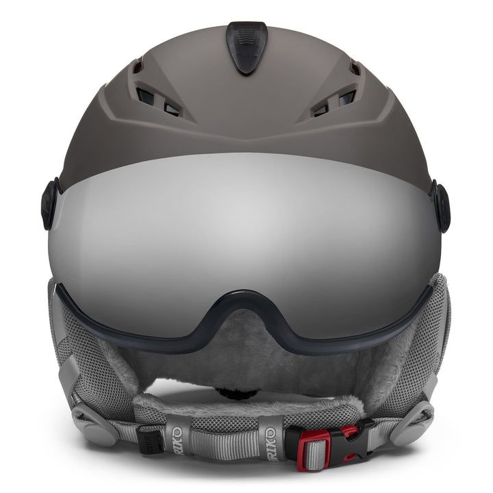 Casque de ski gris et blanc pour femme, avec ventilation et propriétés antibactériennes 3