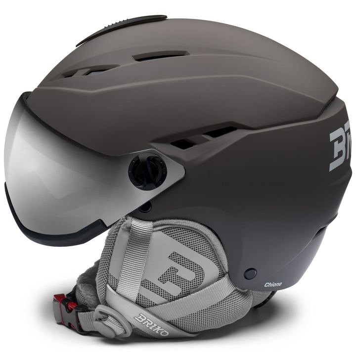 Casco da sci da donna grigio e bianco con ventilazione e caratteristiche antibatteriche 2