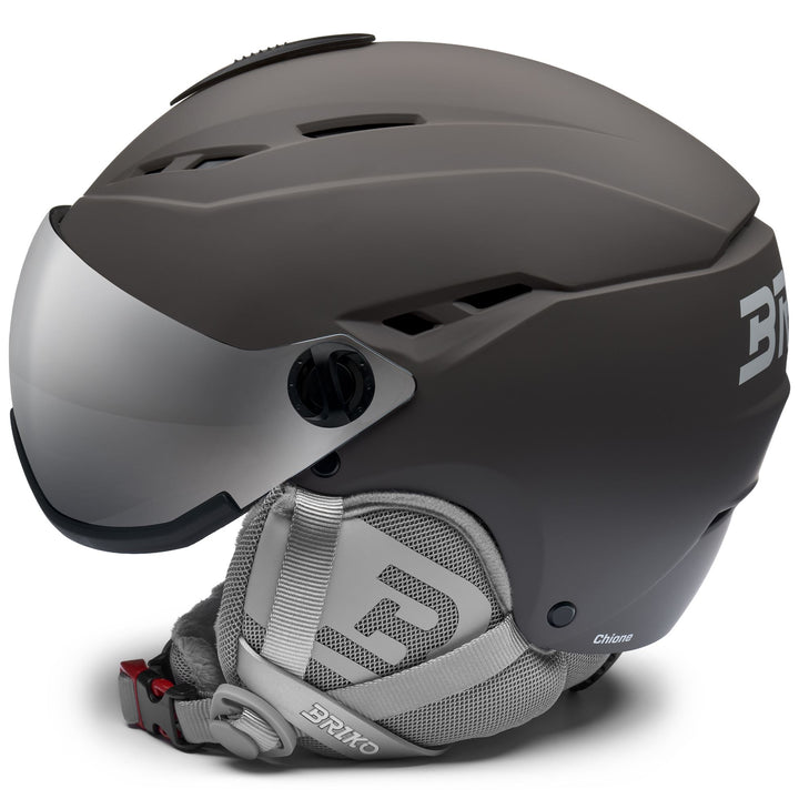 Casque de ski gris et blanc pour femme, avec ventilation et propriétés antibactériennes 2
