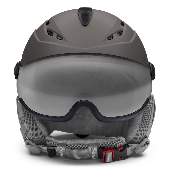 Casco da sci da donna grigio e bianco con ventilazione e caratteristiche antibatteriche 3