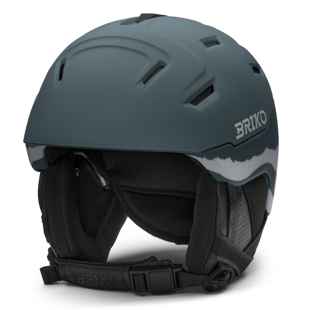 Casco da sci unisex blu e grigio con sistema di ventilazione 01