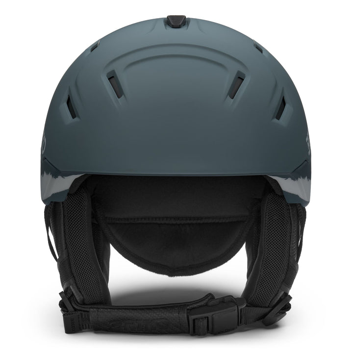 Casco da sci unisex blu e grigio con sistema di ventilazione 3
