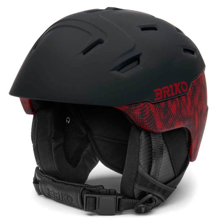 Unisex Black and Red Lightweight Ski Helmet with Ventilation System 1