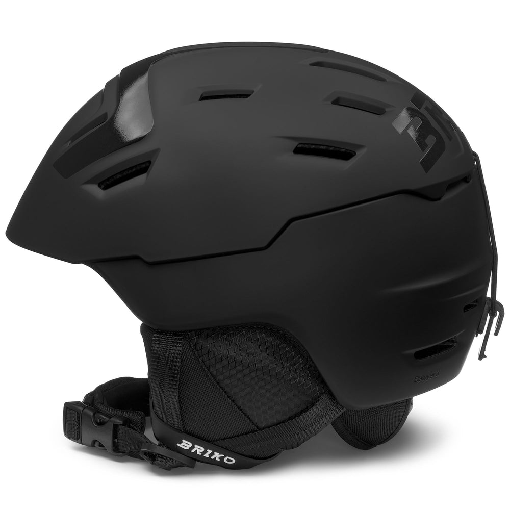 Casco da sci unisex nero con resistenza agli urti leggera 02