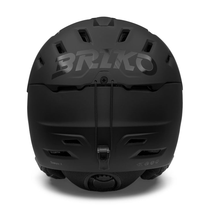 Unisex Black Ski Helmet with Lightweight Impact Resistance 4