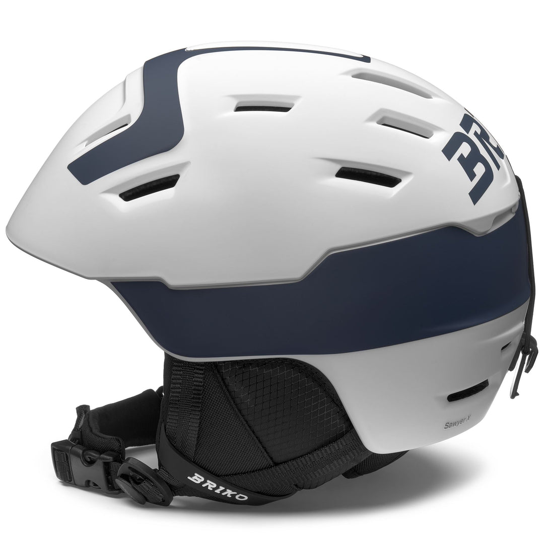 Unisex Grey and White Ski Helmet with Ventilation System main