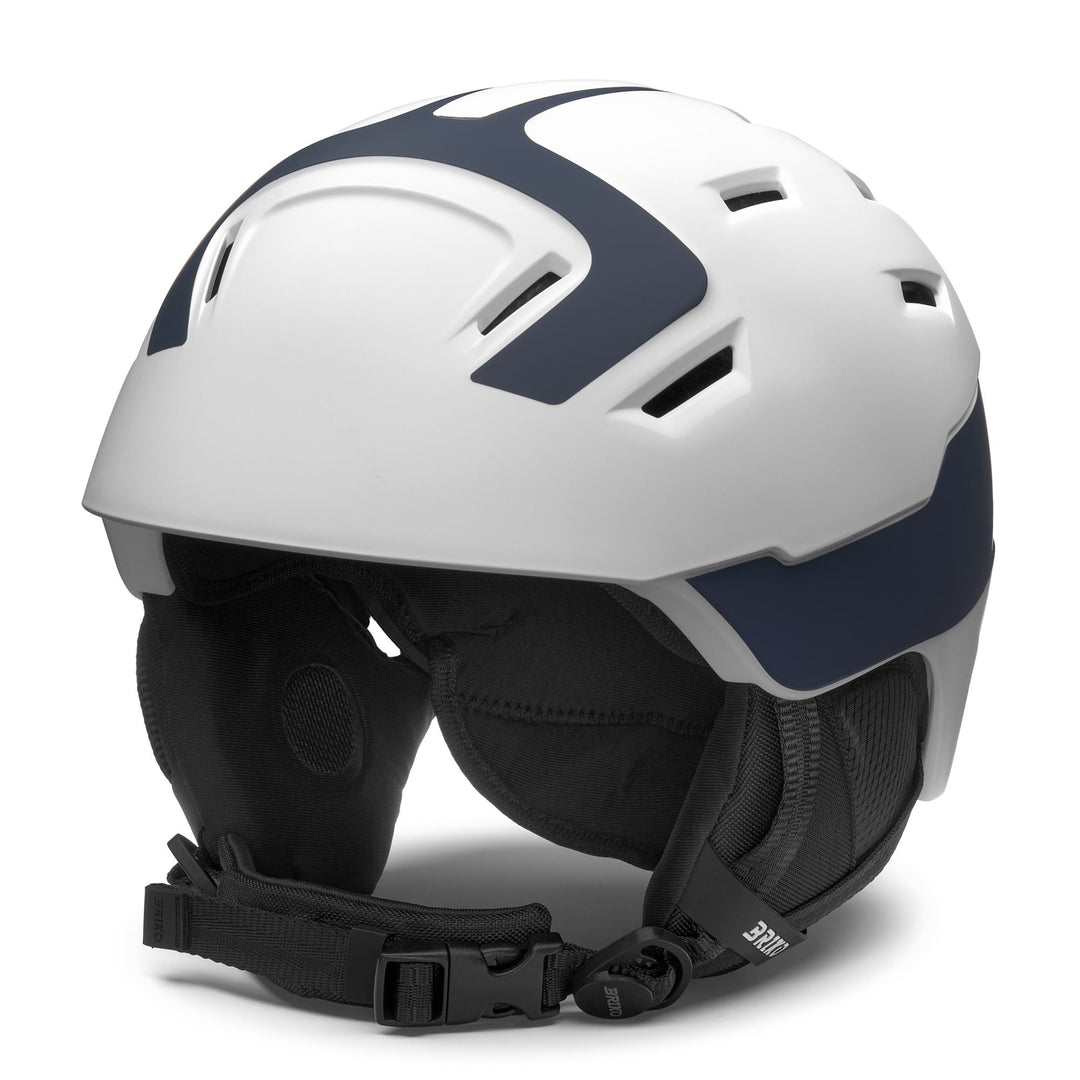 Unisex Grey and White Ski Helmet with Ventilation System 01