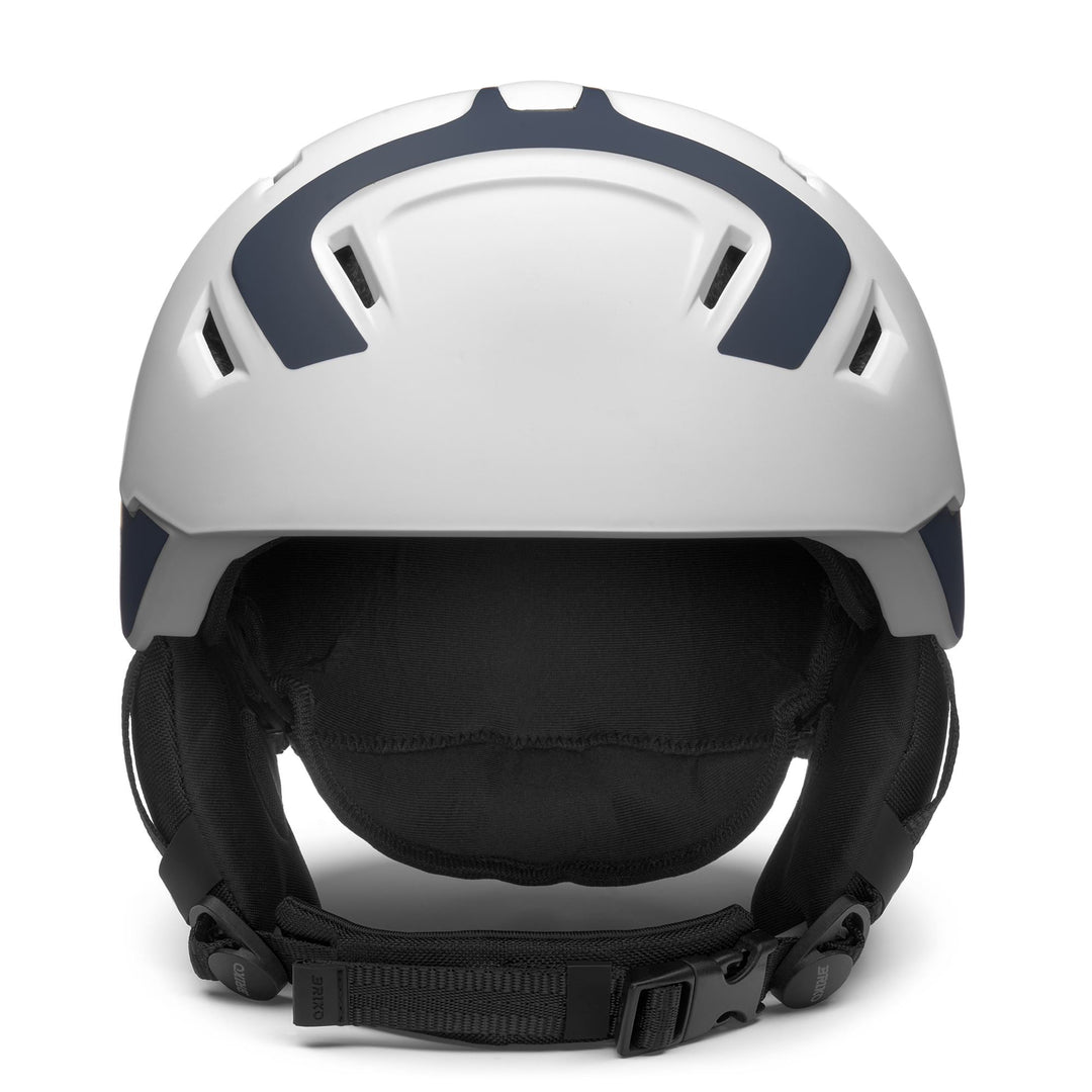 Unisex Grey and White Ski Helmet with Ventilation System main