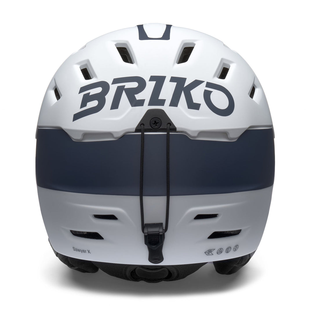Unisex Grey and White Ski Helmet with Ventilation System main