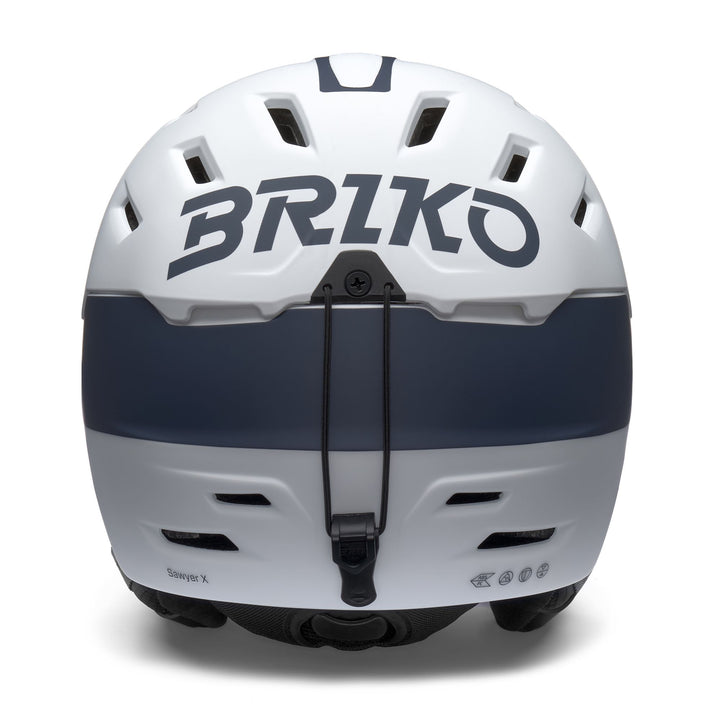Unisex Grey and White Ski Helmet with Ventilation System 4
