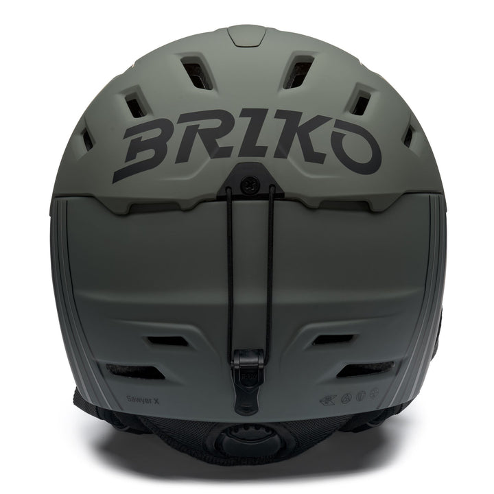 Casco da sci unisex grigio e nero con sistema di ventilazione 4