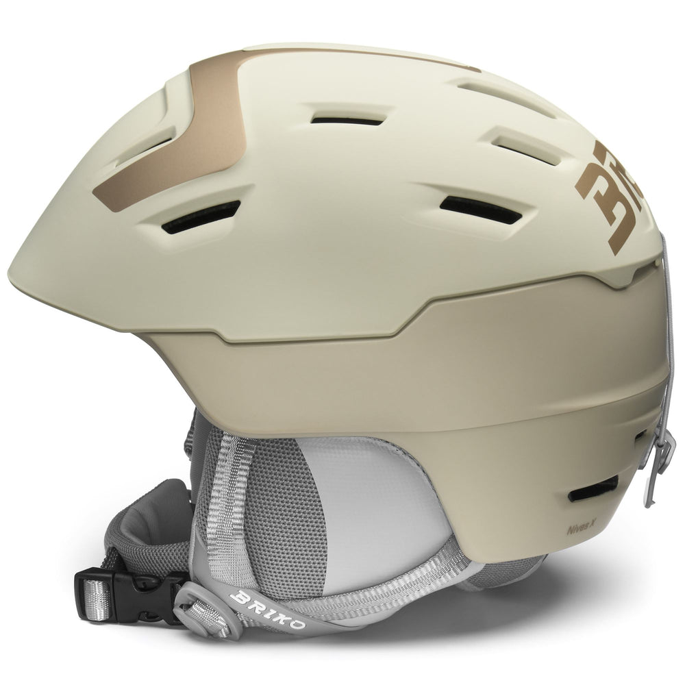 Beige Hybrid Ski Helmet for Women with Ventilation and 3D Adjustment 02