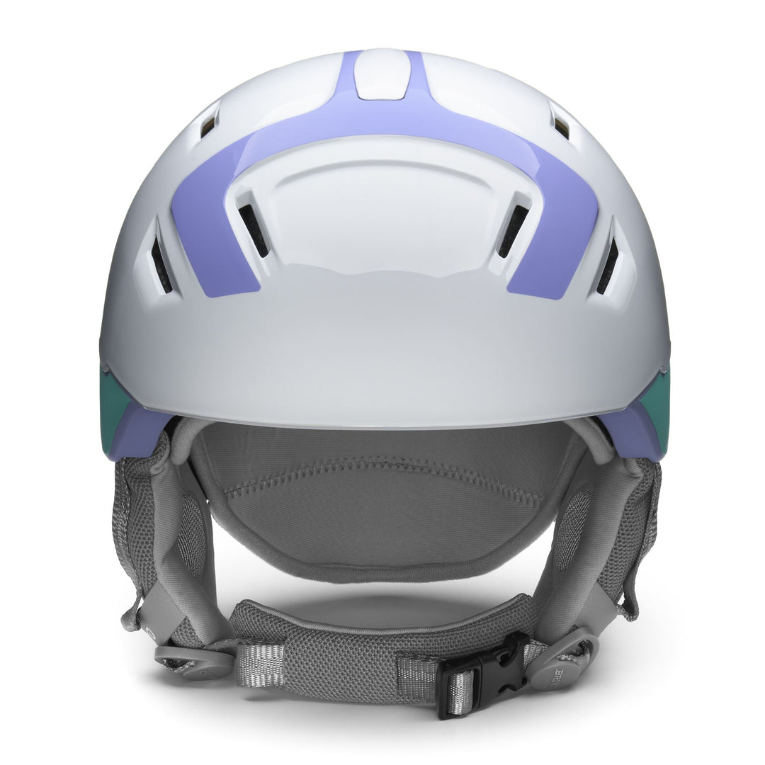 Women’s Blue and White Ski Helmet with Antibacterial Treatment main